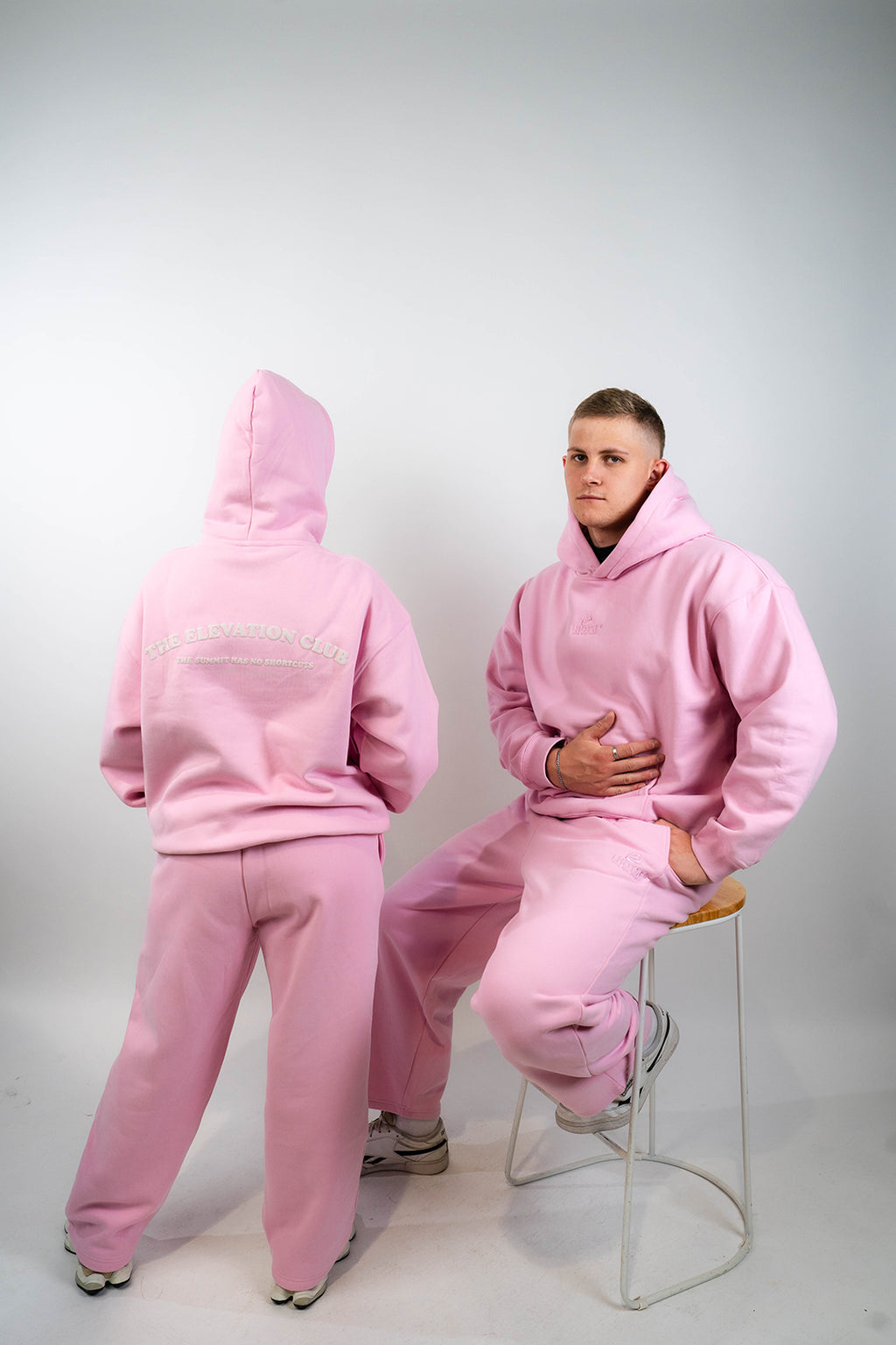 The Elevation Club Hoodie - Baby Pink