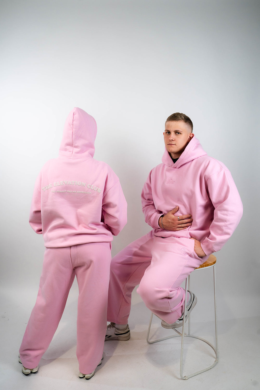The Elevation Club Hoodie - Baby Pink