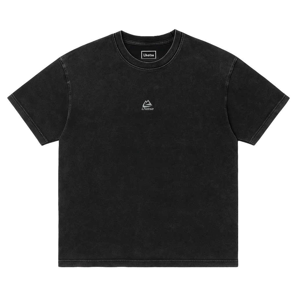 Essential washed T-Shirt - Black