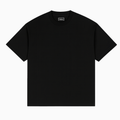 Black t-shirt on a white background